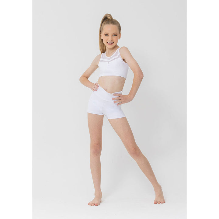 Studio 7 Dancewear Molly Crop Top Mesh Detail Children Sizes