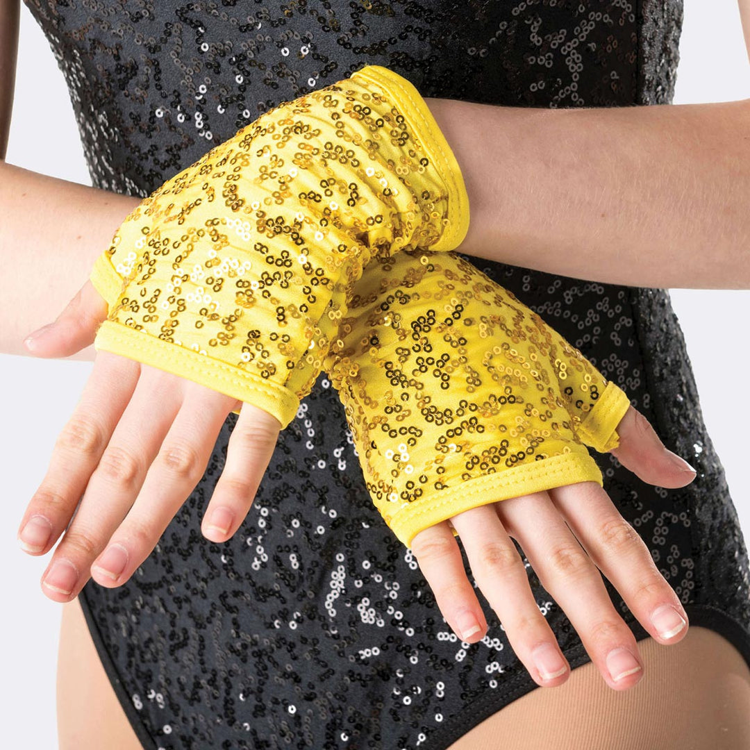 Studio 7 Dancewear Sequin Fingerless Gloves Children Size