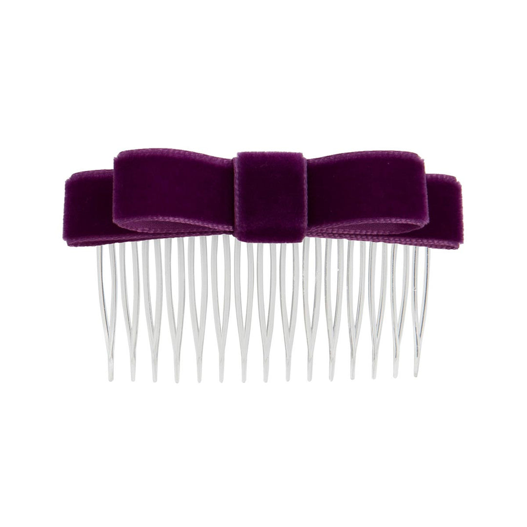 Energetiks Velvet Hair Bow with Comb for Dance &amp; Performance