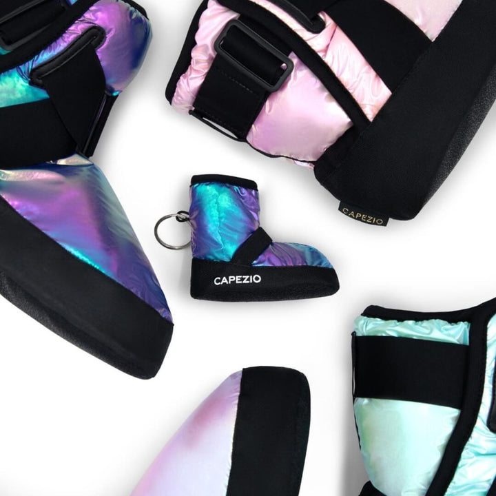Capezio Mini Metallic Polyester Bootie Design Keychain