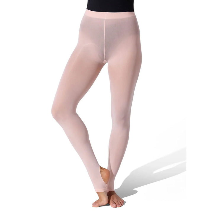 Capezio Ultra Soft Stirrup Tights Self Knit Waist Adults