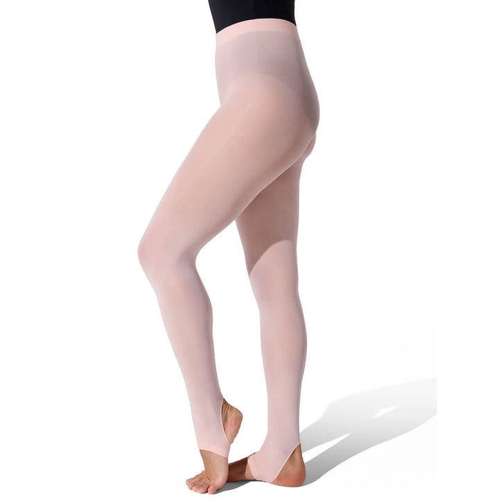 Capezio Ultra Soft Stirrup Tights Self Knit Waist Adults