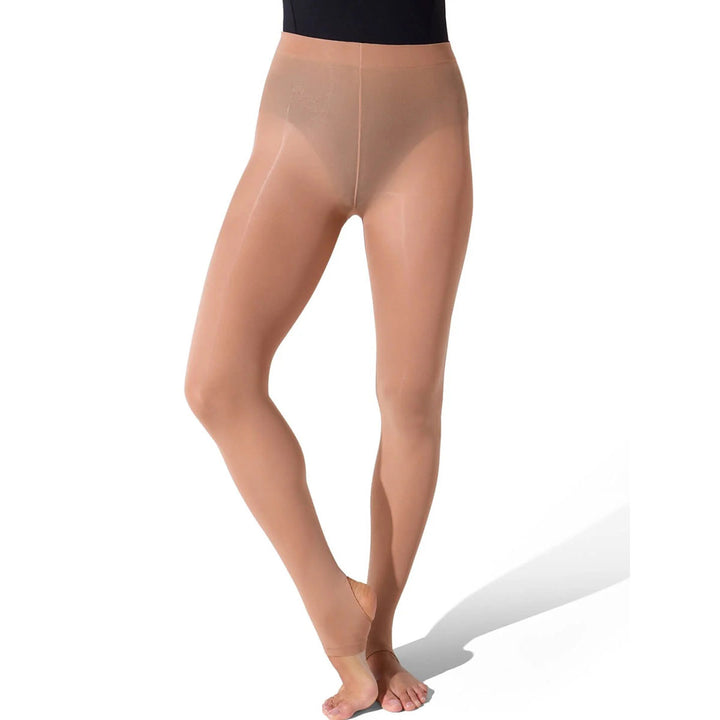 Capezio Ultra Soft Stirrup Tights Self Knit Waist Adults