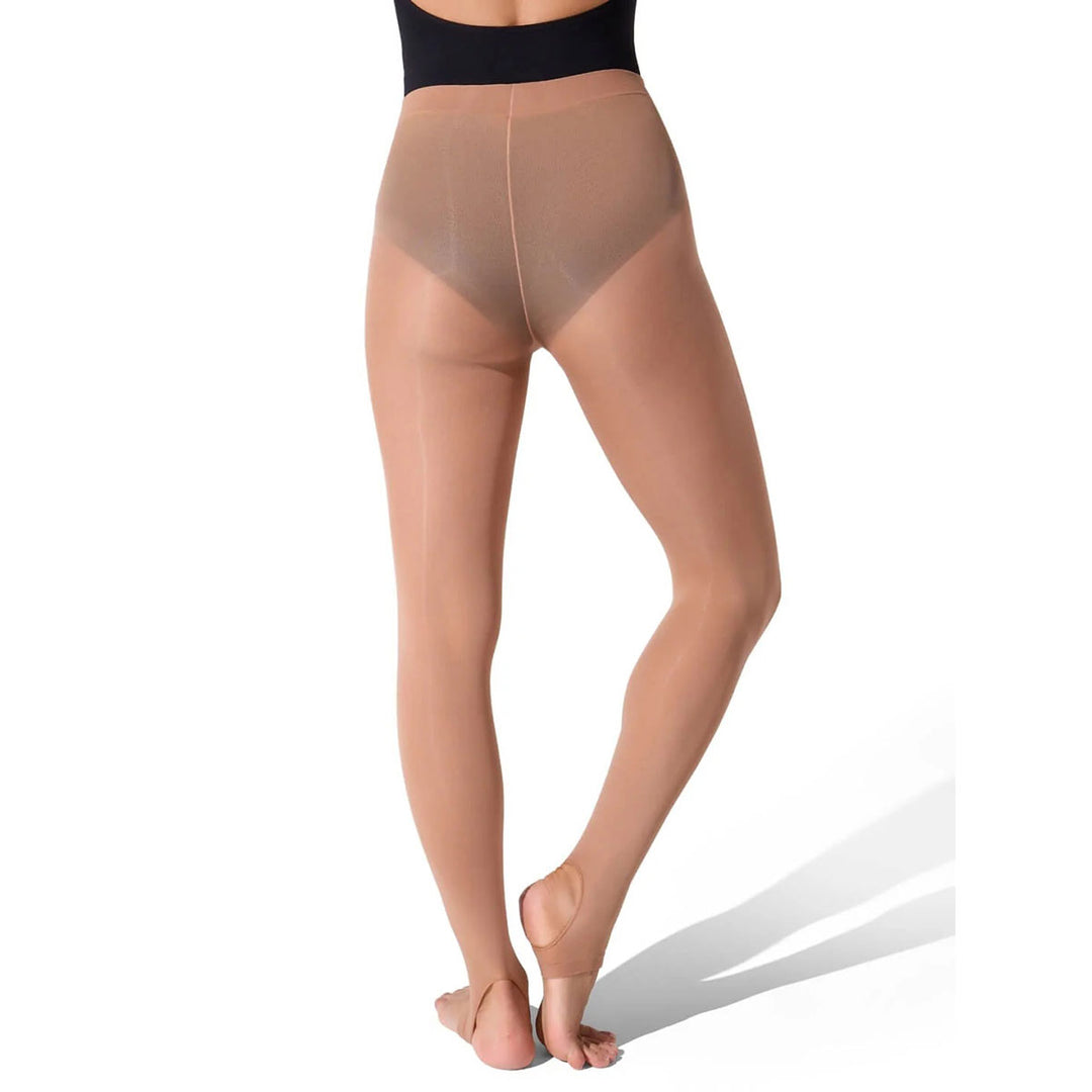 Capezio Ultra Soft Stirrup Tights Self Knit Waist Adults