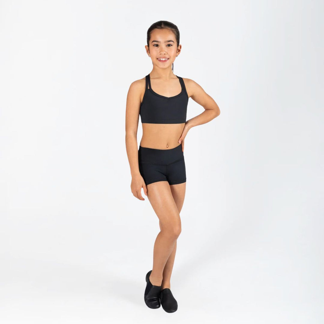 Energetiks Girls Roxy Cross Back Supportive Dance Crop Top