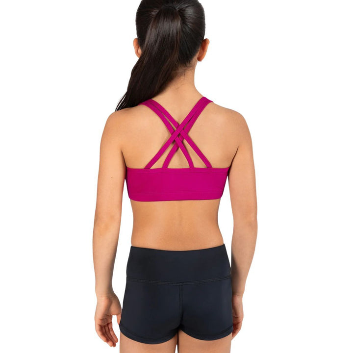 Energetiks Girls Roxy Cross Back Supportive Dance Crop Top
