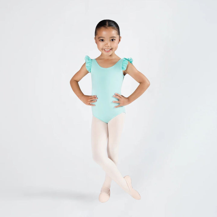 Energetiks Girls Emery Frill Sleeve Scoop Neck Leotard