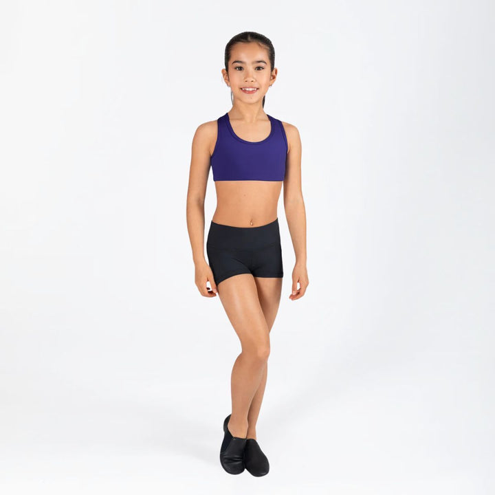 Energetiks Girls Addison T-Cut Racer Back Dance Crop Top