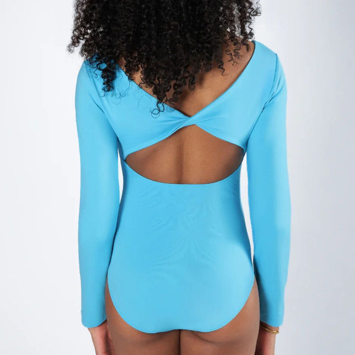 Energetiks Girls Avery Long Sleeve Twist Front Dance Leotard