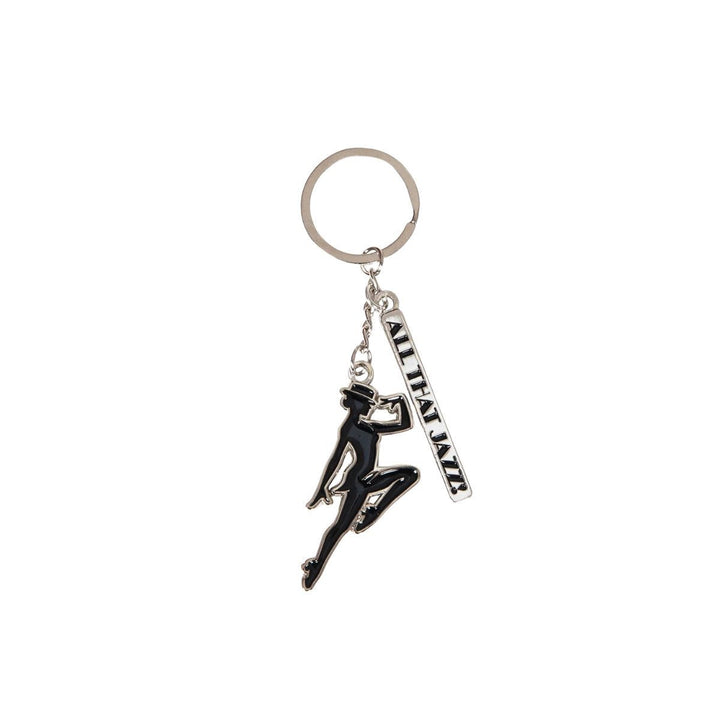 Energetiks Black Jazz Dancer Enamel Key Ring Gift Accessory