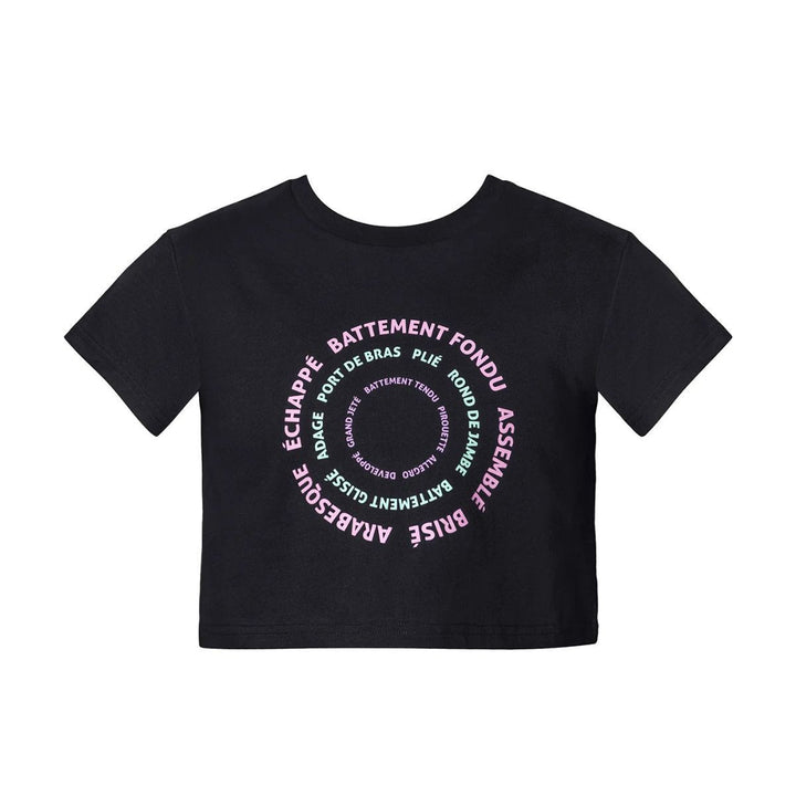 Energetiks Women Graphic Parker Cropped Supportive Dance Tee