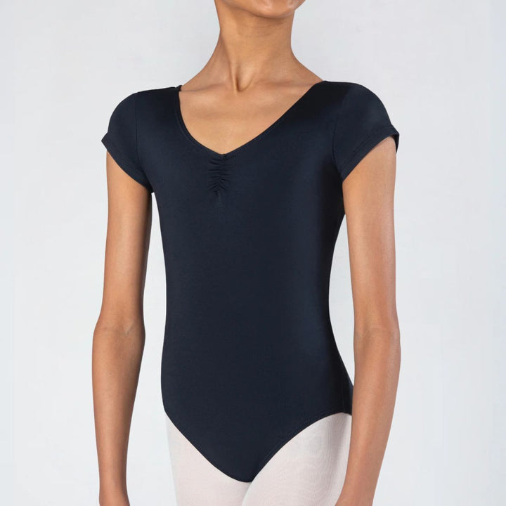 Energetiks Girls Heidi Cap Sleeve Gathered Ballet Leotard