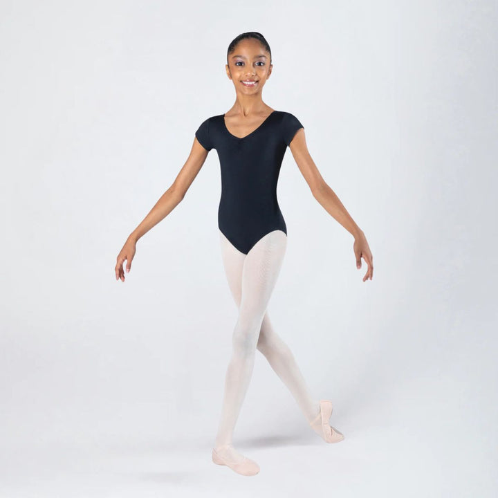 Energetiks Girls Heidi Cap Sleeve Gathered Ballet Leotard