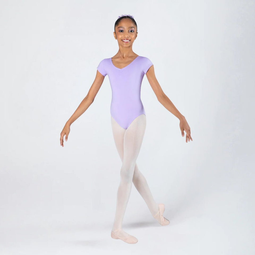 Energetiks Girls Heidi Cap Sleeve Gathered Ballet Leotard