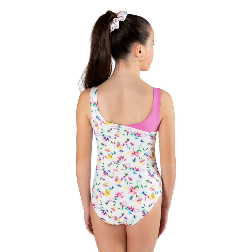 Energetiks Izzy  Two-Tone Cross-Over Bodice Leotard Girls
