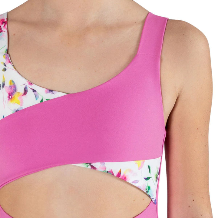 Energetiks Izzy  Two-Tone Cross-Over Bodice Leotard Girls