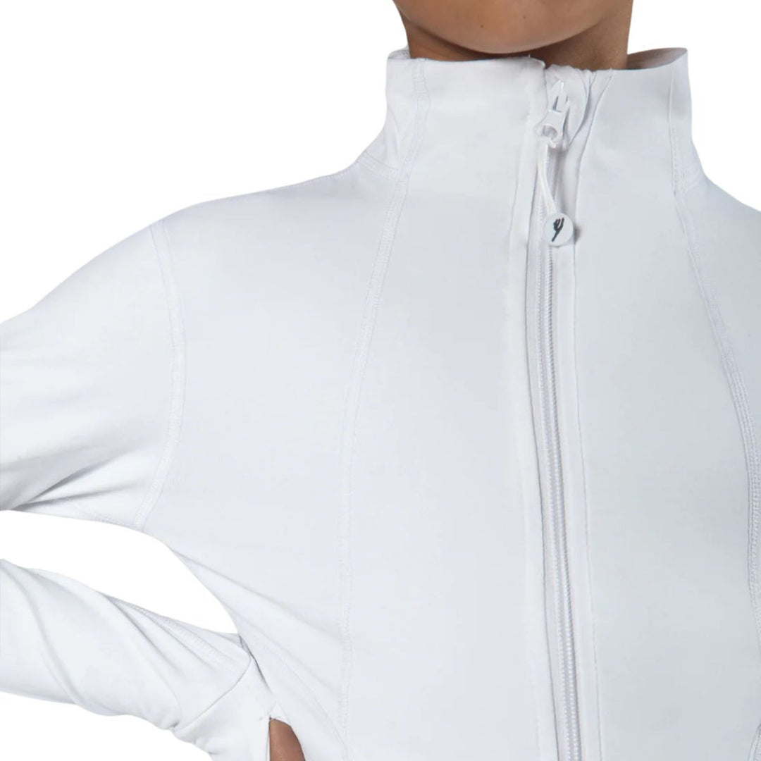 Energetiks Lara Fitted Sleeves Zip Pockets Jacket Girls Size