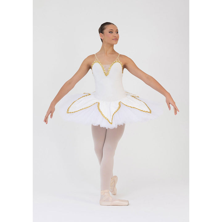 Studio 7 Dancewear Ellen Scalloped Girls Ballet Tutu White
