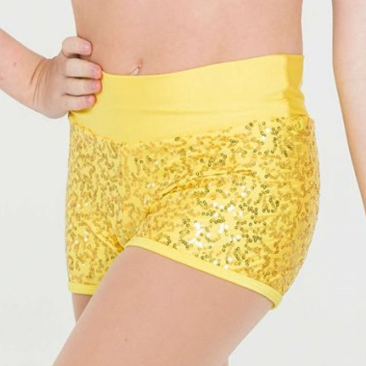 Studio 7 Dancewear Attitude Sequin Dance Shorts Adult Sizes