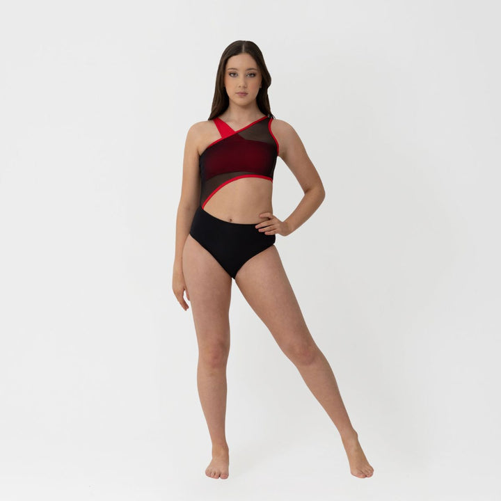 Studio 7 Dancewear Girls Lizzy Mesh Panel Cut-Out Leotard