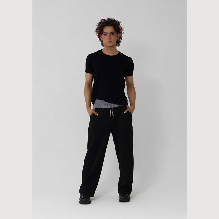 Studio 7 Dancewear Locky Track Pant boy wearing Black/Grey
