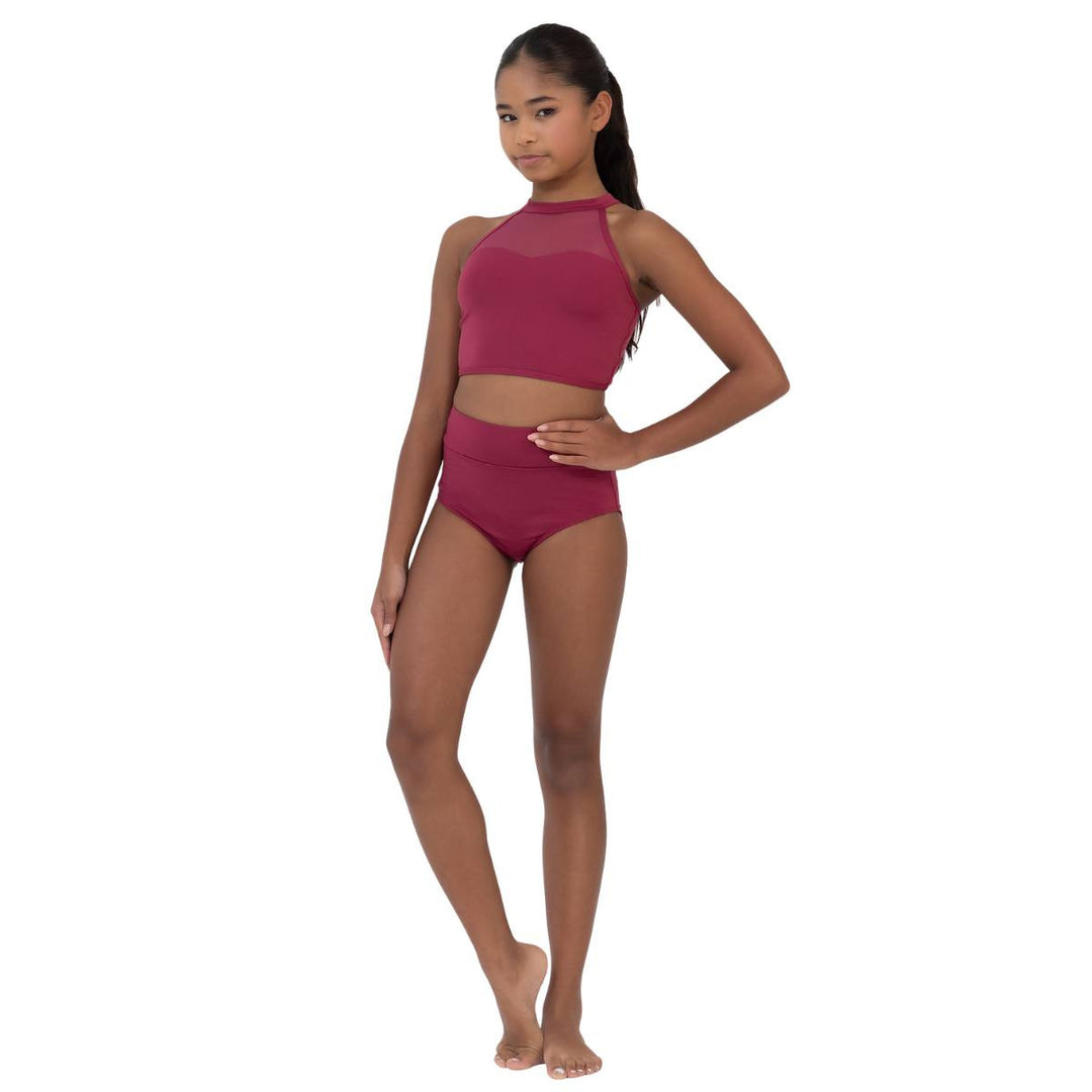 Studio 7 Dancewear Performance Mesh Womens Crop Top