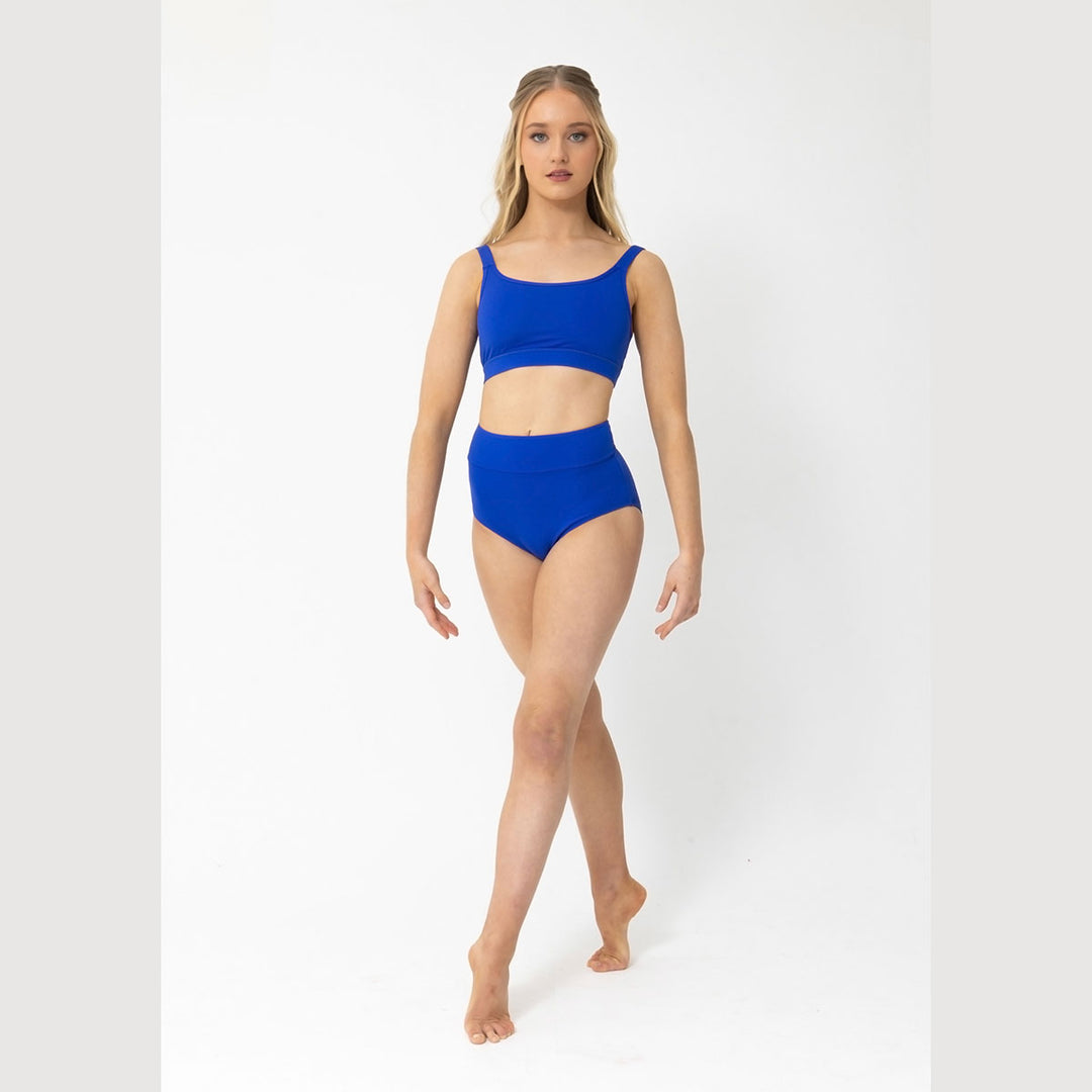 Studio 7 Dancewear Stage Performance Girls Crop Top in Cobalt Blue