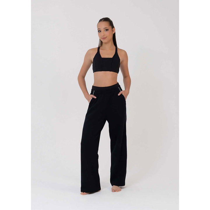 Studio 7 Dancewear Remi Crop Top girl wearing Black