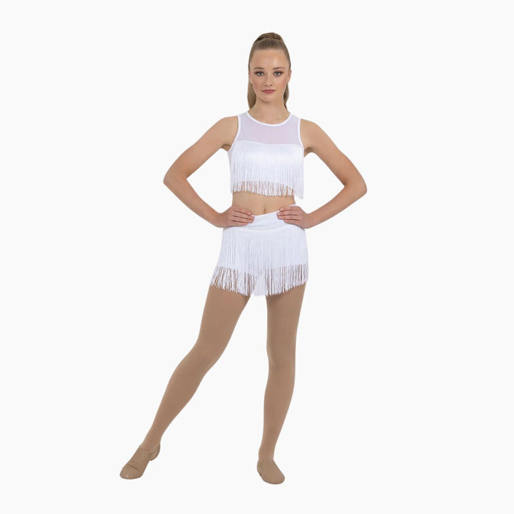 Studio 7 Dancewear Tassel Fringe Costume Crop Top Adult Size
