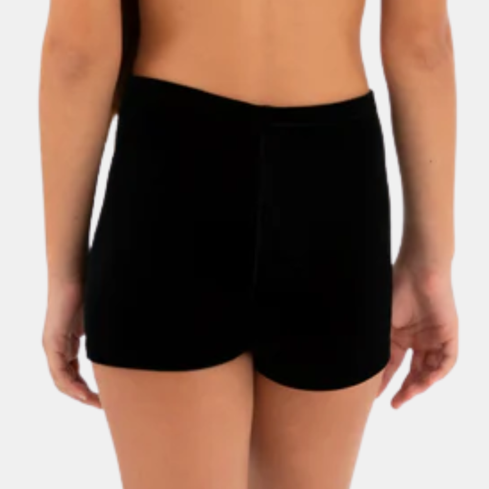 Sylvia P Black Velvet Gymnastic & Dance Short Children Sizes