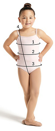 Capezio Children's Dancewear Size Guide